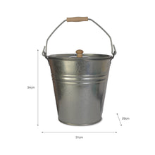 Load image into Gallery viewer, BUCKET WITH LID, GALVANISED STEEL