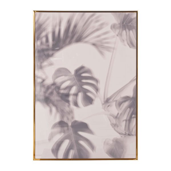 Gold frame with palm print