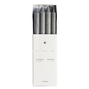 Grey coloured candles