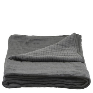 Dark grey lia bedspread 140x260