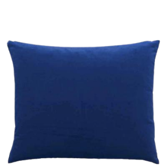 Blue luxury velvet cushion 50x60