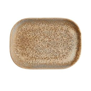 Natural stoneware dish 22.5x15x1.5