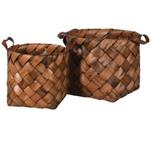 Load image into Gallery viewer, Metasequoia woven baskets set of 2