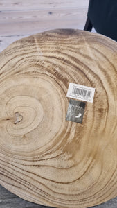 Wooden log slice tray