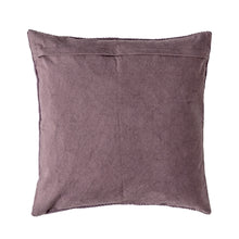 Load image into Gallery viewer, Purple cotton cushion 45x45