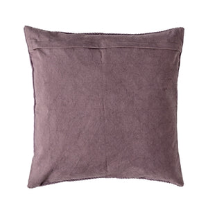 Purple cotton cushion 45x45