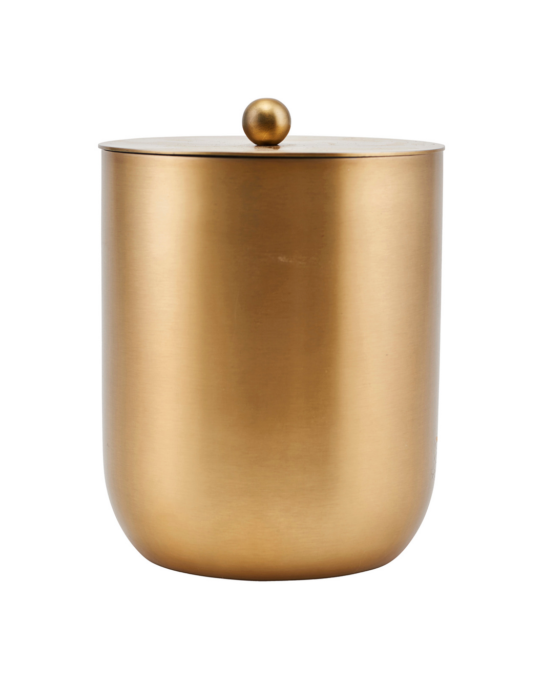Brass finished ice bucket or wine chiller