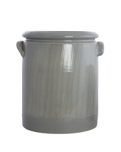 Load image into Gallery viewer, Light grey handled planter