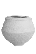 Load image into Gallery viewer, White rough finished papermache pot large