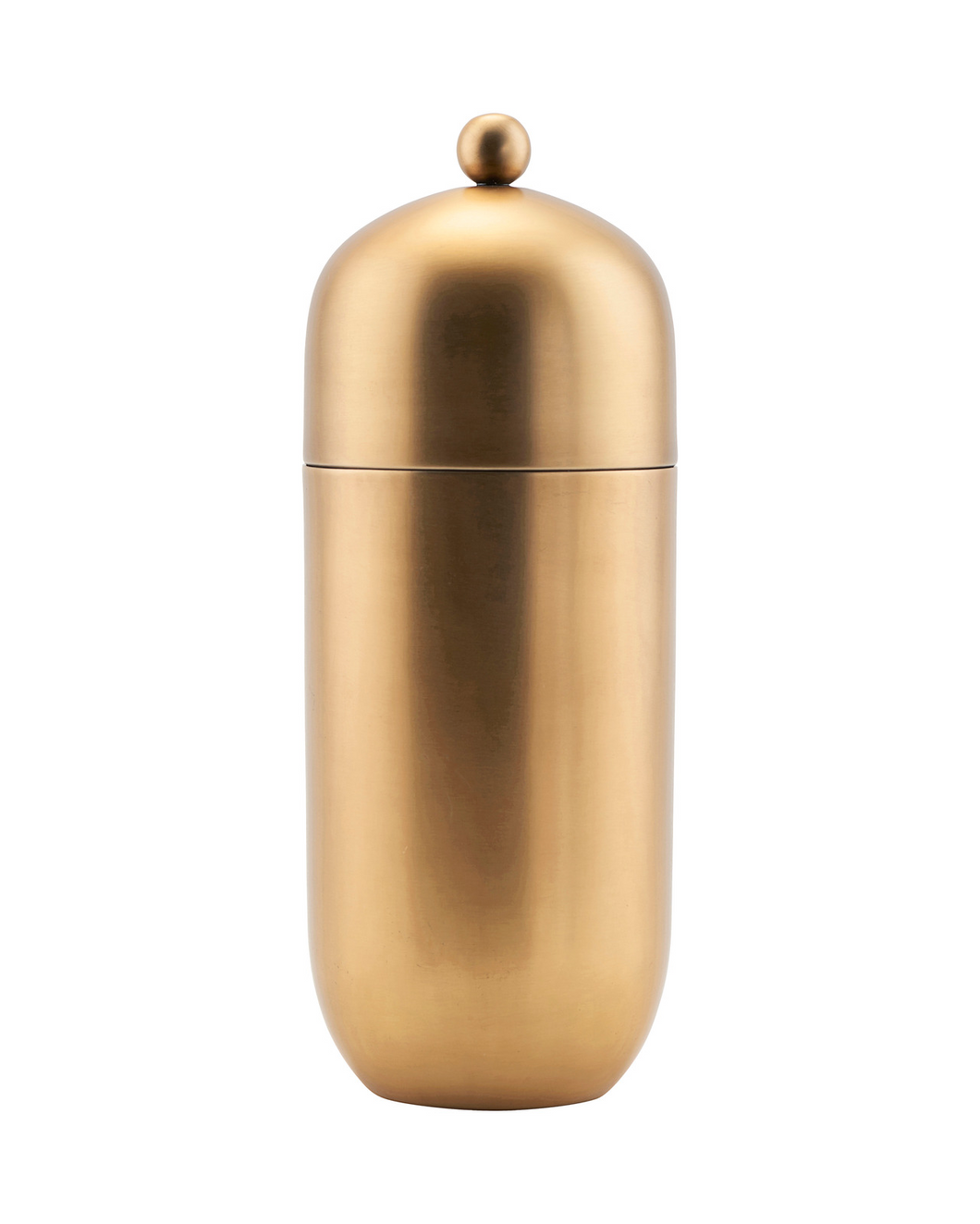 Brass finished cocktail shaker