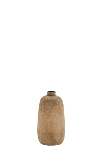 Washed dark nude terracotta vase