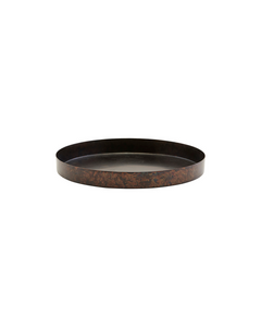 Matte black iron tray small