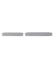 Load image into Gallery viewer, Grey stone trays set of 2
