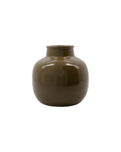Load image into Gallery viewer, Green handmade vase