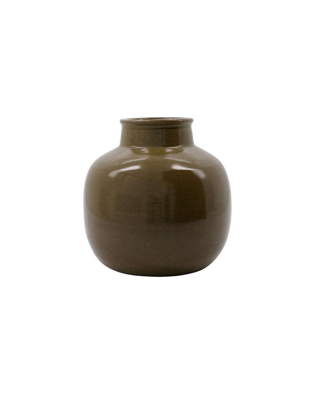 Green handmade vase