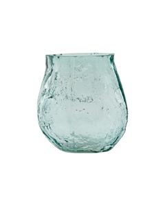 Light blue glass vase