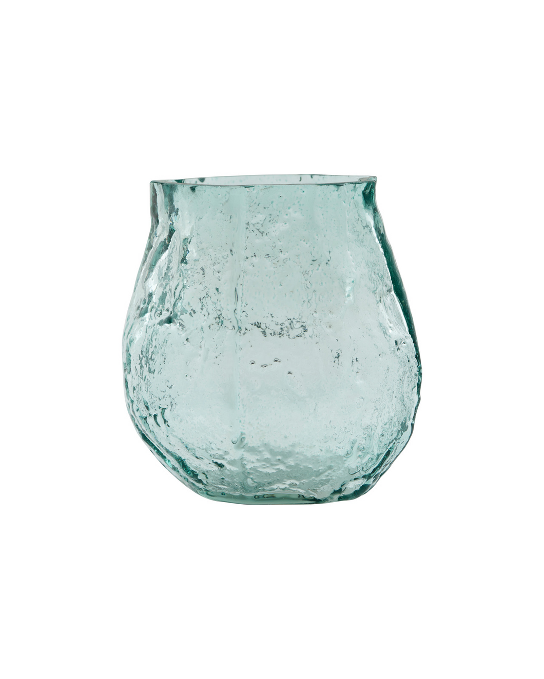 Light blue glass vase