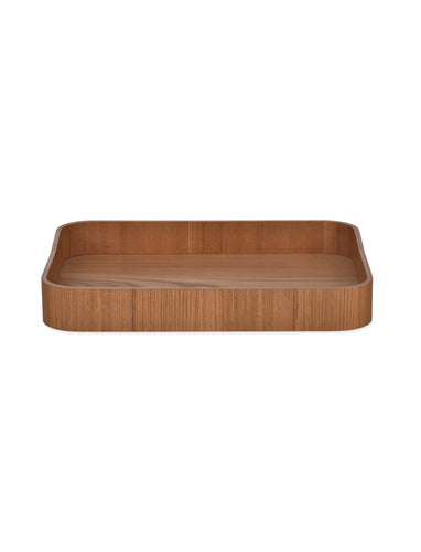 Wooden desk tidy in-tray