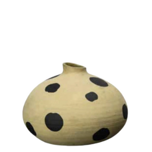 Spotty pottery vase 17x13