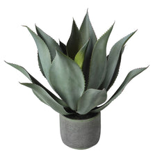 Load image into Gallery viewer, Large artificial aloe vera in clay pot