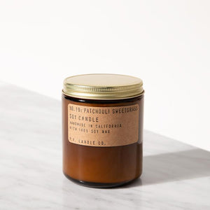 Patchouli Sweetgrass soy jar candle
