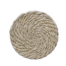 Load image into Gallery viewer, Set of 4 jute coasters