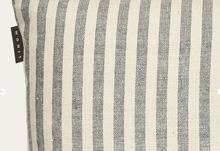 Load image into Gallery viewer, Cream and charcoal striped cushion cover 50 x 50 cm