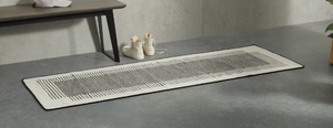 Black & white runner rugs 70 x 200 cm