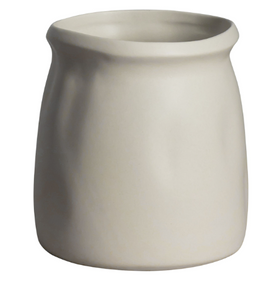 Beige stoneware vase