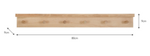 Load image into Gallery viewer, 6 peg oak rail with shelf