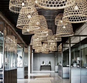 Bamboo lampshade/basket 40x30