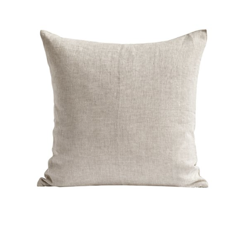 Sand linen cushion cover 50x50