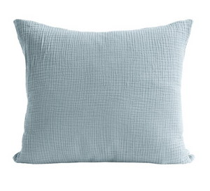 Sky blue cotton cushion cover 60x60