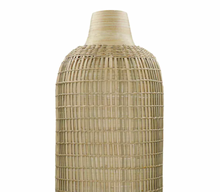 Load image into Gallery viewer, Seagrass and Bamboo tall vase 55cm