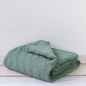 Stockholm sea green bedspread 220x230cm