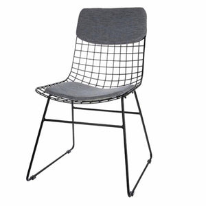 *REDUCED ITEM* WHITE METAL CHAIR