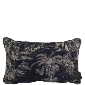 Slate tropical print cushion 30x50