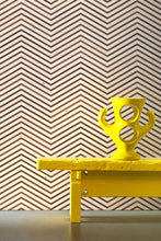 Load image into Gallery viewer, &#39;Teak on chevron&#39; wallpaper
