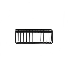 Black bathroom basket 11x28