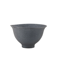Matte black stoneware bowl