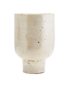 Beige glazed planter