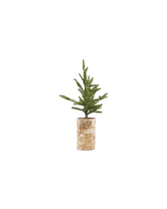 Faux Christmas tree with lights small
