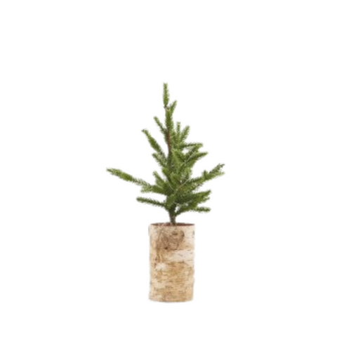 Faux Christmas tree with lights small