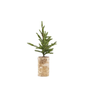 Faux Christmas tree with lights small
