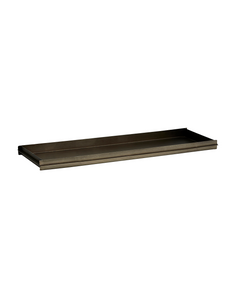 Brushed black tray long