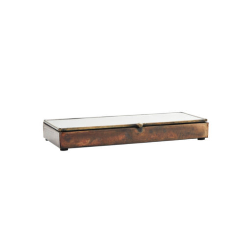 Iron box with glass lid small