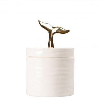 Whale tail pot with lid