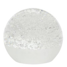 Load image into Gallery viewer, White bubbles glass paperweight
