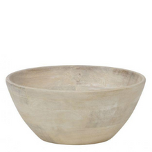 Load image into Gallery viewer, White wash Mango wood bowl 25cm