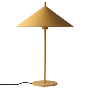 Yellow gold metal table lamp